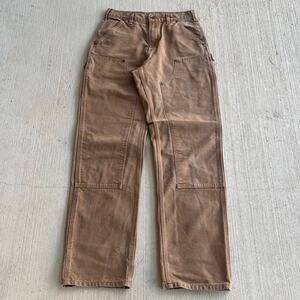 Carhartt B136 BRN brown double knee work wear carpenter pants